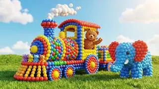Long Slide Game With Elephant Gorilla Buffalo Hippopotamus Tiger - 3d Animal Game-Funny 3d Animals 8