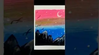 PG mountain painting #mountains #art #painting #drawing #shortvideo #shorts #youtubeshorts