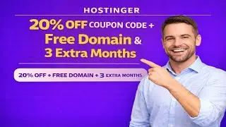 Hostinger 20% Off Coupon Code + Free Domain & 3 Extra Months