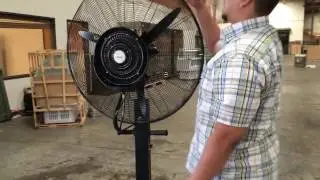 Outdoor air condition outside Spray fan warehouse fan