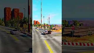 A moment of carelessness on the road! #RoadAccident #MotorcycleCrash #DriveSafe #TrafficAwareness