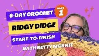 Crochet the 6-Day Ridgy Didge Blanket from Start to Finish with Betty McKnit - Part 1