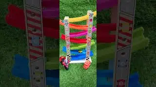 🌈 Rainbow Ramp Car Toy ASMR &ndash; Relaxing & Satisfying Sounds (No Talking)