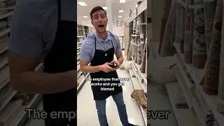 The employee that never works and you get blamed #shorts #employees #work