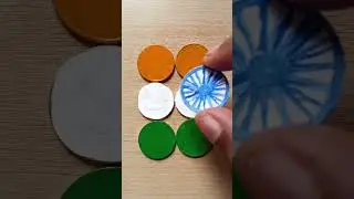 Great indian flag painting on coins 😱 | indian flag painting #shorts #viral #trending