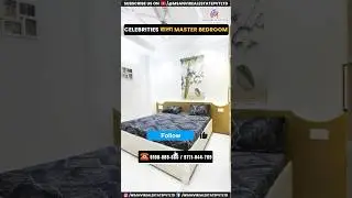 Celebrity Style Bedroom 4 BHK Flat In Dwarka Mor | 4 BHK Flat In Uttam Nagar | Dwarka Mor Apartments