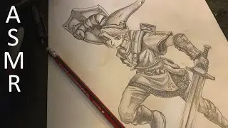 ASMR | Dessin Link (suite) ✏️