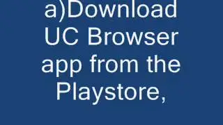 Save web pages as PDF With Uc browser