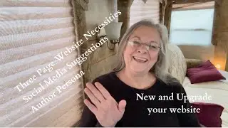 new or upgrade website for new authors, social media, & persona