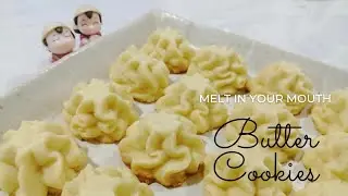 BUTTER COOKIES | Melt in your mouth | NO EGGS | Rei's Kitchen