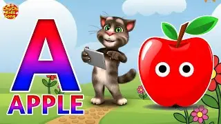 Песенка про алфавит для малышей - обучающее видео, буква А для яблока 🍎, детская песенка, песенка...