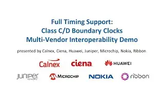 Full Timing Support: Class C/D Boundary Clocks Demo - EANTC MPLS SDN Interoperability Test 2021