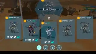 [WAR] SWORD Unit-90 vs Titans ⚡ Rex War Robots Gameplay 🔥