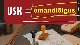 Usk on omandiõigust tõendav dokument