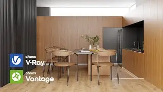 Warm Wooden Kitchen | Stylish 3D Visualization for Everyday Living