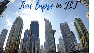 This is the Cloud Walk|Ultra HD 4 K Clouds Time Lapse of Jumeirah Lake Towers in Dubai|Blue Sky|