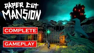 Paper Cut Mansion Gameplay Part I  Walkthrough [60FPS PC] - No Commentary (FULL GAME)