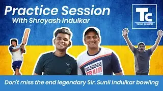 VLOG #1 PRACTICE SESSION WITH SHREYAS INDULKAR  | FIRST TIME GOPRO USED IN TENNIS CRICKET...
