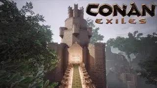 Conan Exiles - Building the Jungle Keep (Speed Build)