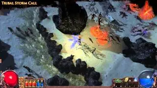 Path of Exile - Tribal Storm Call Skill Effect