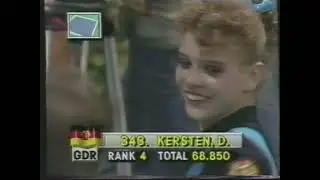 Dagmar Kersten (GDR) - Olympics 1988 - All Around - Floor Exercise