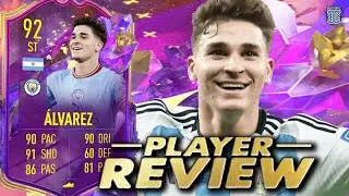 92 FUTURE STARS ALVAREZ PLAYER REVIEW! FUT FUTURE STARS - FIFA 23 ULTIMATE TEAM