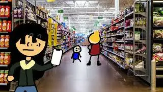 Kid throwing a tantrum in Walmart |animation| @JennMelon