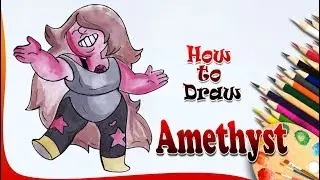 How to Draw Amethyst | Steven Universe drawing | Easy drawing step by step