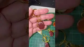 Glazing my handmade polymer clay keychain charms. Do you like them glazed or unglazed? #polymerclay