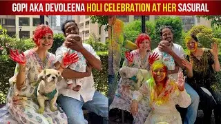 Devoleena Bhattacharjee First Holi Celebration With Baby Boy Joy And Husband Shanwaz Shaikh