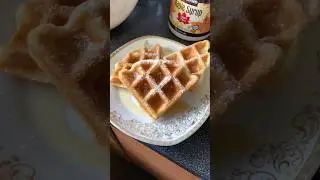 The BEST Crispy Vegan Waffles Recipe #shorts