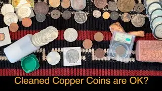 Cleaned Copper Coins Aren&rsquo;t Ruined! (But Cleaned Silver Is). #coincollecting #numismatics