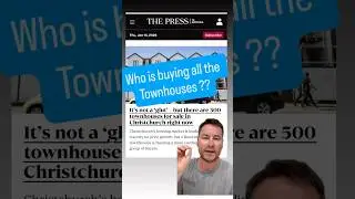 Who is buying all the townhouses in Christchurch ?