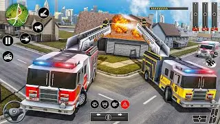 Firefighter Save House - Fire Truck Simulator Games 2025 - Android Gameplay