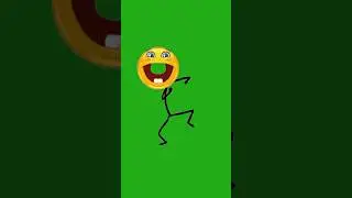 Green Screen 2D Cartoon Character Animation l 2D Cartoon Character Green Screen Clip #animation