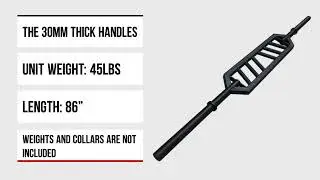 AmStaff Fitness Commercial Olympic Angled Grip Swiss Bar - fitnessavenue.ca
