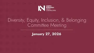 Diversity, Equity, Inclusion and Belonging Committee Meeting / January 27, 2026