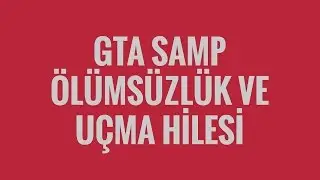 Gta San Andreas Multiplayer Ölümsüzlük ve uçma hilesi