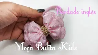 #Laçosquevendem  Laço com bordado ingles Janaína Gonçalves