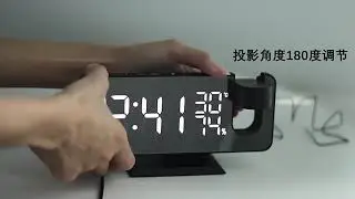 FM Radio LED Digital Smart Alarm Clock Watch Table Electronic Desktop Clocks USB Wake Up Clock with