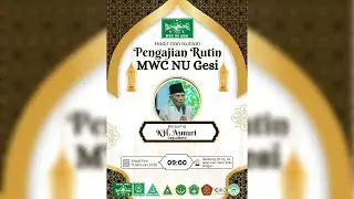 🔴📡LIVE PENGAJIAN RUTIN MWC NU Gesi| Bersama KH. Asmuri | Ahad Pon, 11 Januari 2026