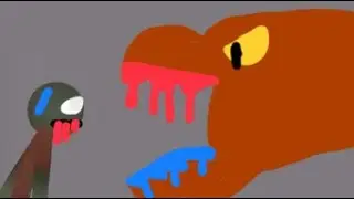 Zombies vs Jurassic park/World dinosaurs (sticknodes animation) #tryoszombieexperimant 