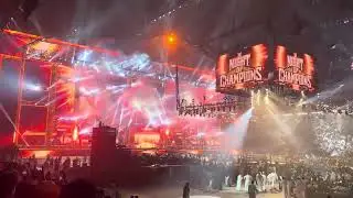 Opening pyro at WWE Night of Champions 2025