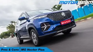 MG Hector Plus - Good & Bad In Hindi | MotorBeam हिंदी