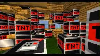 MineCraft Farmhouse Explosion
