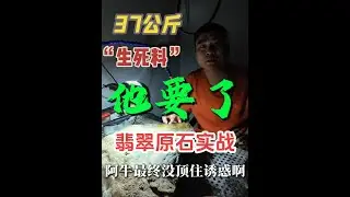 阿牛买了37公斤翡翠原石？还是生死局？？？ #翡翠原石 #原石毛料 #缅甸翡翠