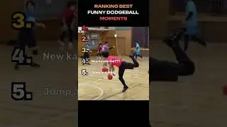 RANKING BEST FUNNY DODGEBALL MOMENTS! #funny #dodgeball #lol #ranking #rankingvideo #shorts #viral