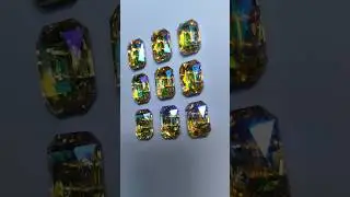 glass stone buttons