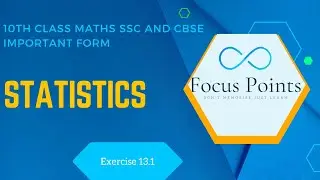 10th class 13th chapter New Syllabus in Telugu || Statistics || Exercise 13.1 || Focus Points ||