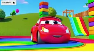 Color Car Bouncing | Fun Cartoon Toy Car of Kids